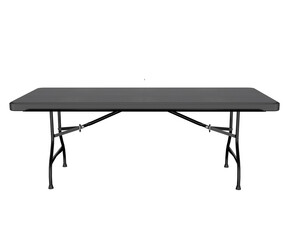 3d rendering folding table black