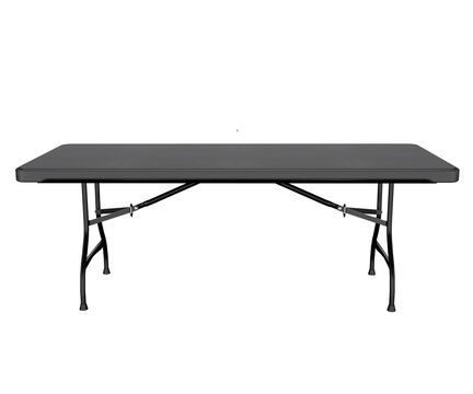 3d rendering folding table black