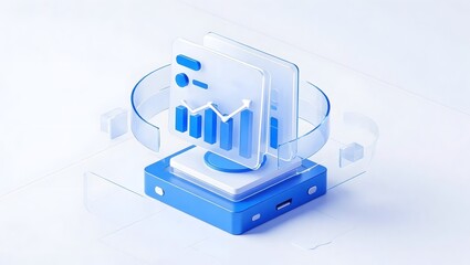 Data analysis technology icon