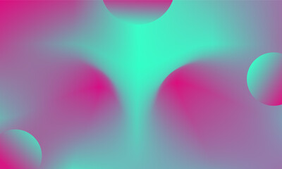 Modern aesthetic gradient background with abstract glowing spheres and vibrant colors