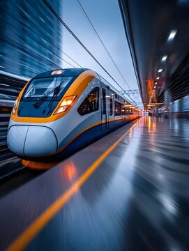 Highspeed train at station