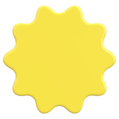 Price tag. Price label. 3D illustration.