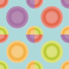 Colorful circles, circles, used for creating backgrounds, patterns printed in the image, patterns on product surfaces, multi-colored circle designs, used for creating backgrounds, printing, patterns.