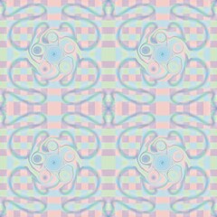 A beautifully printed multicolored abstract image, with swirling patterns, featuring alternating designs at the bottom along with the colors of the patterns, textures, and a variety of wallpaper.