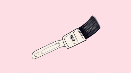 Vector logo of a paintbrush