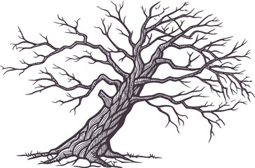 Tree Bark Sketch Illustration. Hand Drawn Tree Bark Texture. Tree Bark Line Art Drawing. Detailed Tree Bark Sketch Design. Nature Tree Bark Outline Illustration. Rustic Tree Bark Hand Sketch Forest