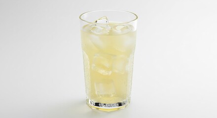 Boisson rafraichissante glacee lumineuse verre ete. AI Generated