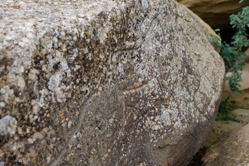 Gobustan Rock Art inside the National Park Museum, Azerbaijan