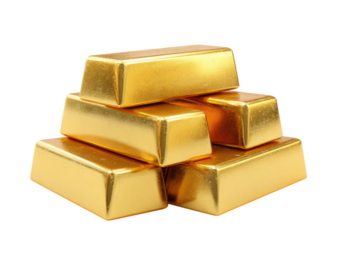 Stack of gold bars - Powered by Adobe
