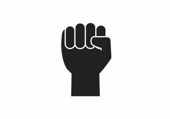 Obraz premium Empowerment A Fist of Strength and Unity on transparent background