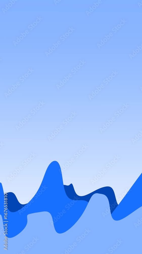 Fototapete this abstract image features dynamic blue wavy lines that create a sense of movement against a soft 