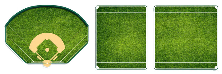 Baseball field graphic
