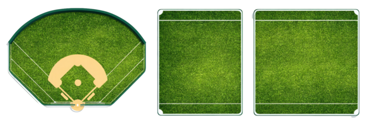 Baseball field graphic