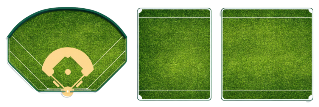 Baseball field graphic