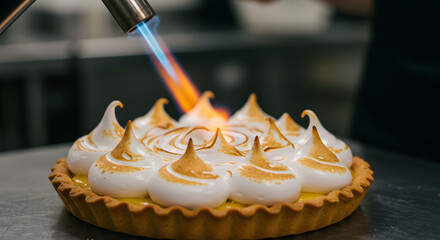 food torching preparation on various food