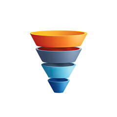 Conical funnel graphic