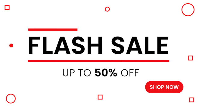 Captivating promotional banner for an online store offering significant time-limited discounts and attractive savings