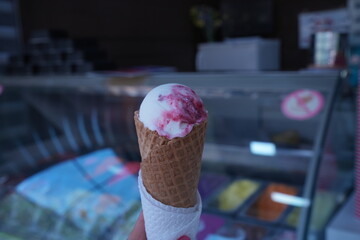Blueberry Yogurt Ice Cream Gelato - ブルーベリー ヨーグルト アイスクリーム