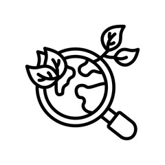 Responsible Sourcing line icon