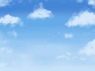 blue sky with white clouds