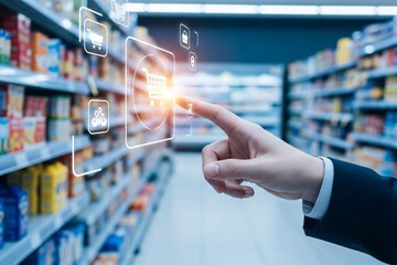 Smart shopping with digital interface in store aisles