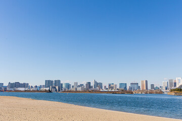 お台場海浜公園の風景