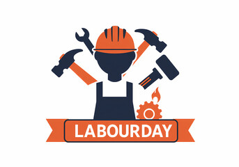 Celebrate Labour Day A Powerful Vector Graphic on transparent background