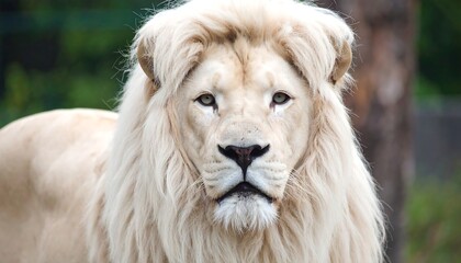 White lion portrait