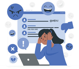 Rafiki character illustration against cyberbullying