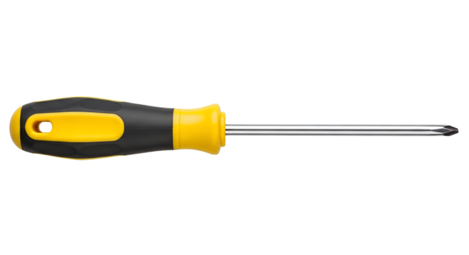 Yellow and Black Phillips Screwdriver Hand Tool
