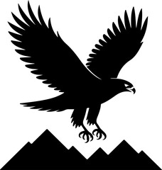 American Hawk Vector Art