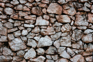 Rock stone wall abstract close-up textured background