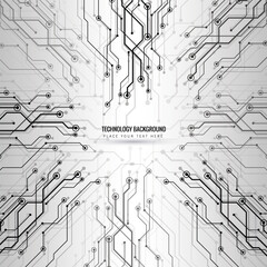 Digital Circuit Future Technology Background