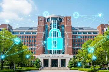 Secure campus network protection in modern building