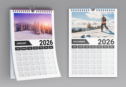Wall Calendar Template 2026