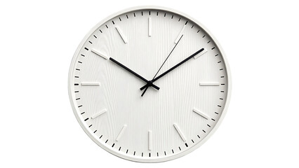 Minimalist wall clock with no numbers transparent background