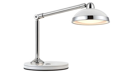 Modern desk lamp with LED bulb transparent background