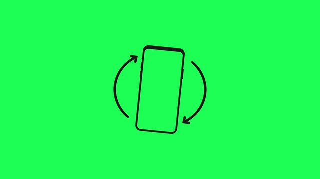 Rotate Your Phone. Rotate Your Device from Vertical to Horizontal. Please Rotate Your Phone. Turn you Smartphone and rotate device screen, 
full rotation of iphone smartphone with a green screen