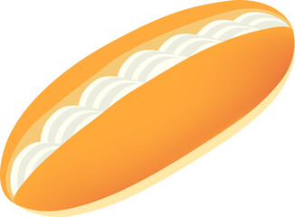 クリームコッペパンのアイコン