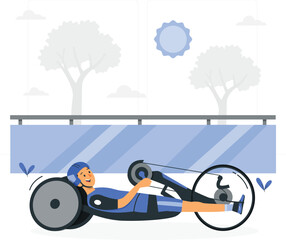 Paralympic cycling athlete rafiki design