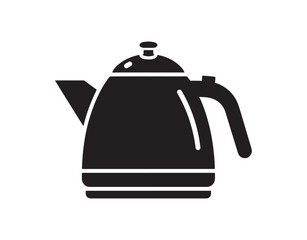 Kettle icon vector graphic. Suitable for home goods.