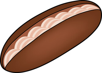 チョコクリームコッペパンのアイコン