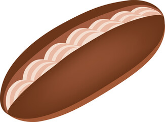 チョコクリームコッペパンのアイコン