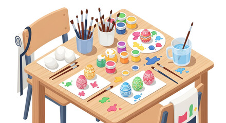 Young man expertly pressure washes a motorcycle at a tropical roadside service station with palm trees