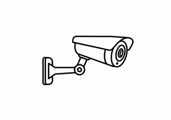 Security Camera Illustration CCTV Surveillance System Graphic on transparent background