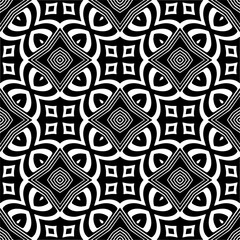  Abstract texture for cloth, fabric print, card, table furniture, banner, cover, invitation, decoration, wrapping.Seamless repeating pattern. Black and white color.Carpet pattern texture.