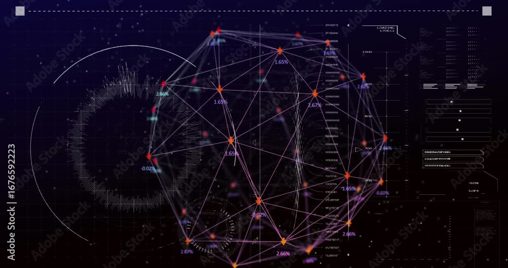 Aufkleber animation of scope scanning over data processing