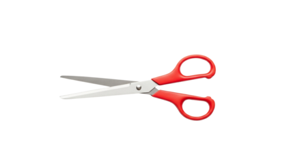 Red-Handled Scissors Sharp, Precise Cutting Tool for Various Tasks