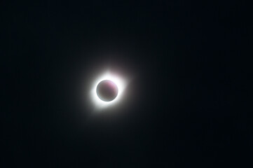 Telephoto shot of the Eclipsed sun during the great North American Eclispe of 2017.