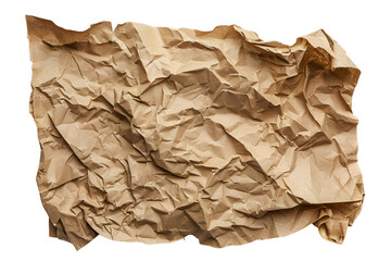 Obraz premium Crumpled Brown Paper Texture Background